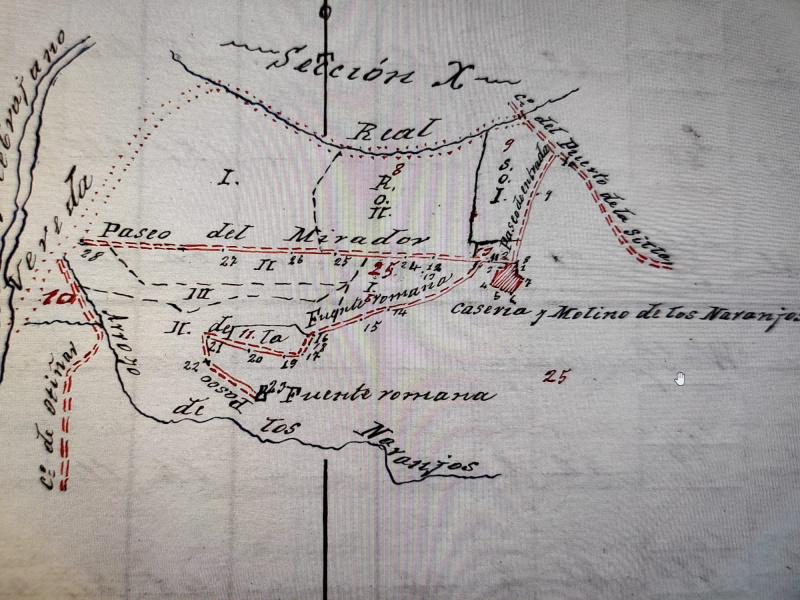 Casera de los Naranjos - Casera de los Naranjos. Plano del 1900