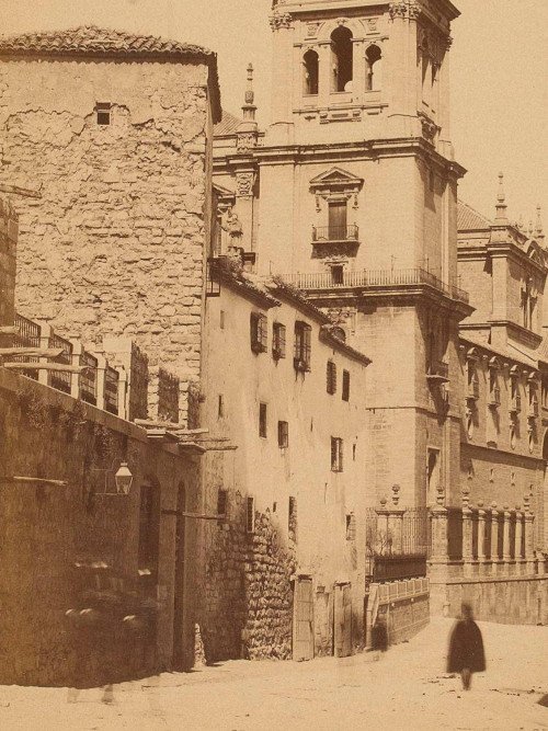 Palacio del Duque de Montemar - Palacio del Duque de Montemar. Foto antigua. Lateral de la Calle Carrera de Jess