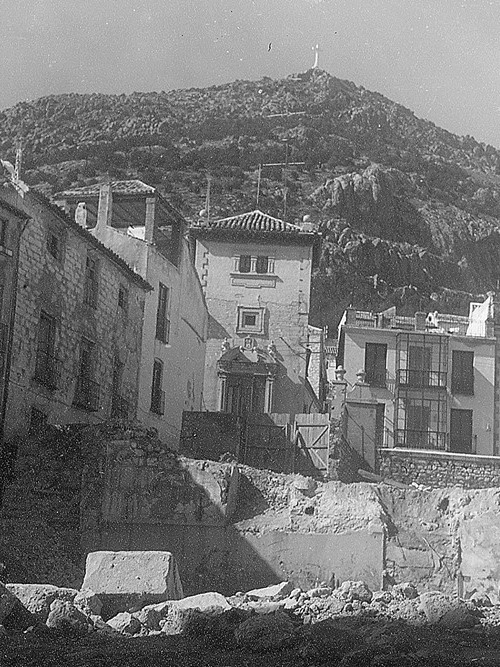 Palacio Surez del guila - Palacio Surez del guila. Foto antigua. La torre