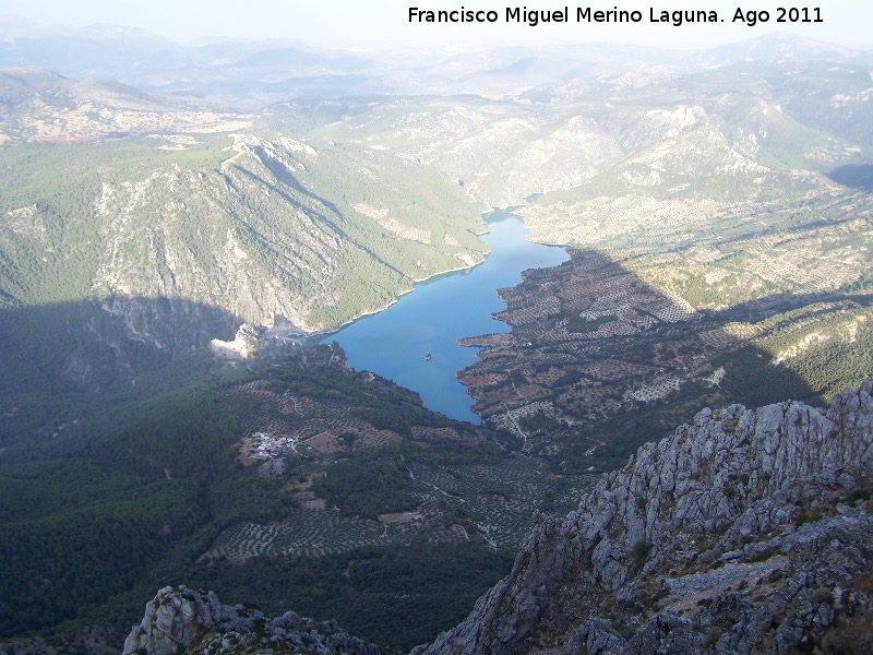 Pantano del Quiebrajano - Pantano del Quiebrajano. Desde La Pandera