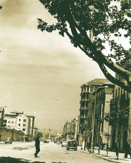 Paseo de la Estacin - Paseo de la Estacin. Foto antigua