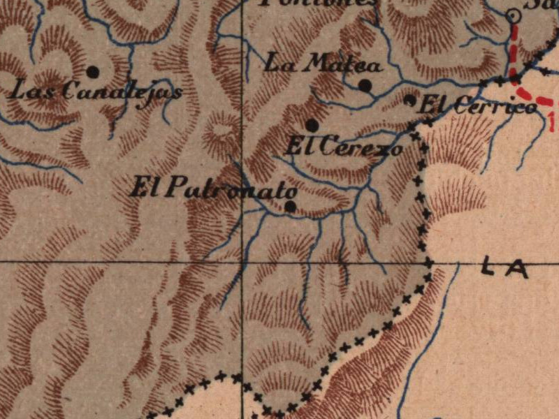 Aldea El Patronato - Aldea El Patronato. Mapa 1901