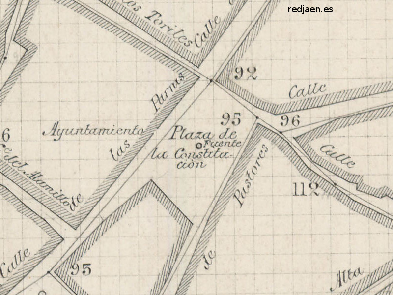 Fuente de la Taza - Fuente de la Taza. Plano topogrfico de 1894