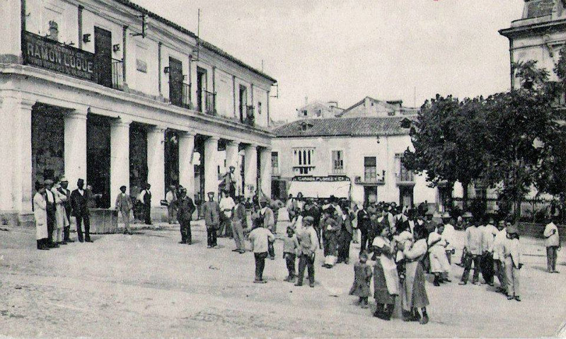 Plaza de San Francisco - Plaza de San Francisco. Foto antigua