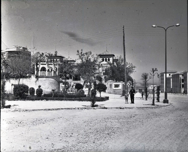 Plaza de las Batallas - Plaza de las Batallas. Foto antigua. Archivo IEG