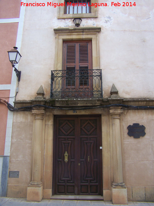 Casa de la Calle Sagasta n 12 - Casa de la Calle Sagasta n 12. Portada