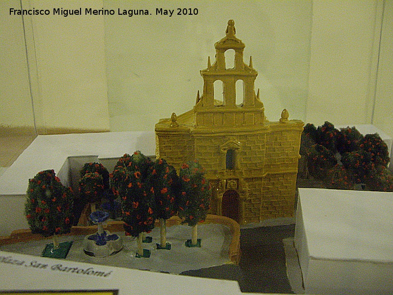 Iglesia de San Bartolom - Iglesia de San Bartolom. Maqueta de platilina de Agustn Garzn