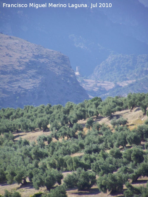 Torre Quebrada - Torre Quebrada. Castillo de Otiar desde el Castillo de Torrebermeja