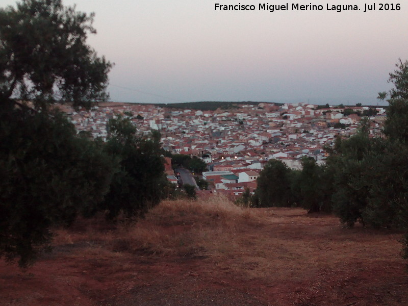 Cerro del Prior - Cerro del Prior. Las Navas de San Juan desde el Cerro Prior