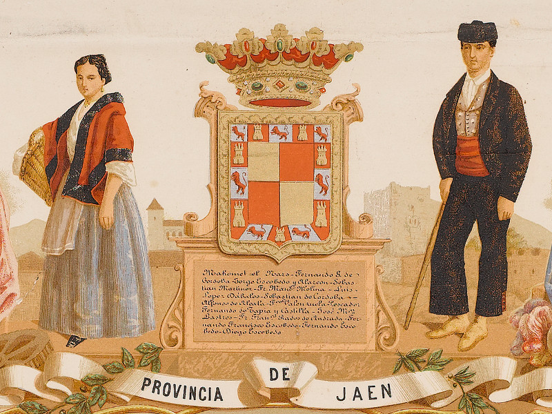 Trajes tpicos - Trajes tpicos. Dibujo 1879