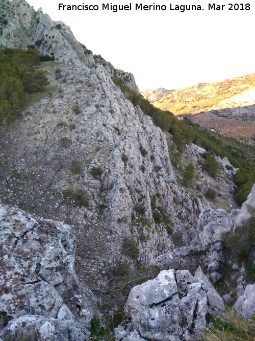 Cresta del Diablo - Cresta del Diablo. Barranco