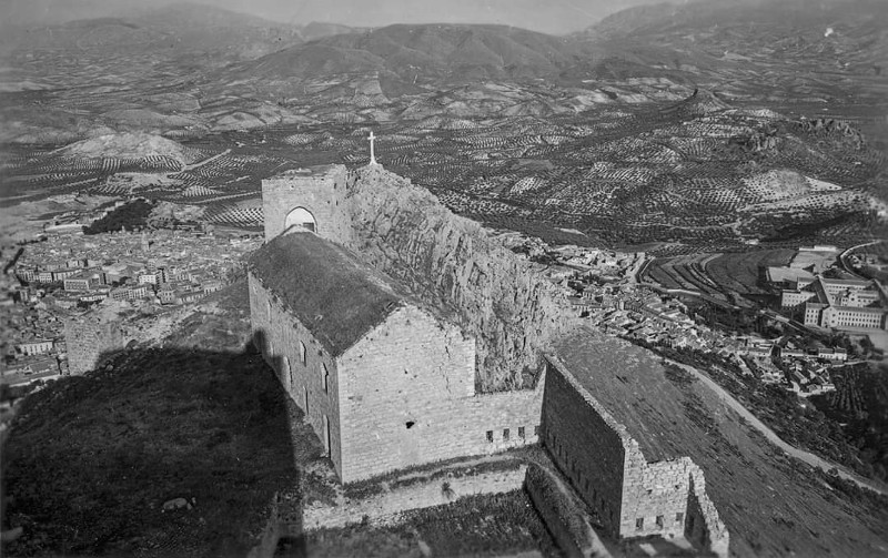 Castillo Nuevo de Santa Catalina. Torre de la Vela - Castillo Nuevo de Santa Catalina. Torre de la Vela. Foto antigua