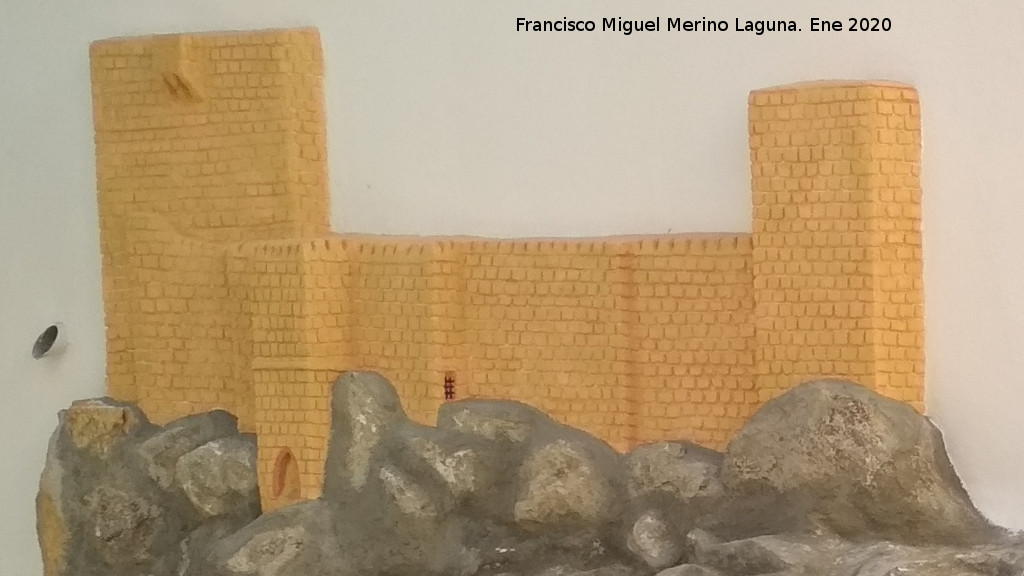 Castillo Nuevo de Santa Catalina. Poterna - Castillo Nuevo de Santa Catalina. Poterna. En el Graffiti del Bel�n en la Calle Garc�a Morente