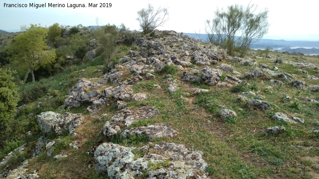 Oppidum de Giribaile. Muralla Norte - Oppidum de Giribaile. Muralla Norte. 