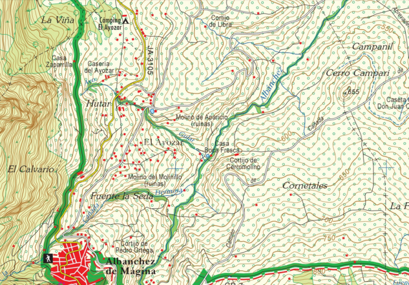 Molino Ayozar - Molino Ayozar. Mapa