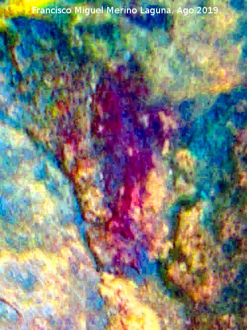 Pinturas rupestres de la Cueva de Ro Fro - Pinturas rupestres de la Cueva de Ro Fro. Tratada con Dstretch