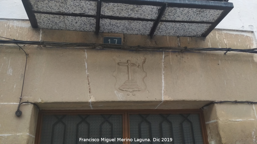 Casa de la Calle Trapero n 17 - Casa de la Calle Trapero n 17. Dintel