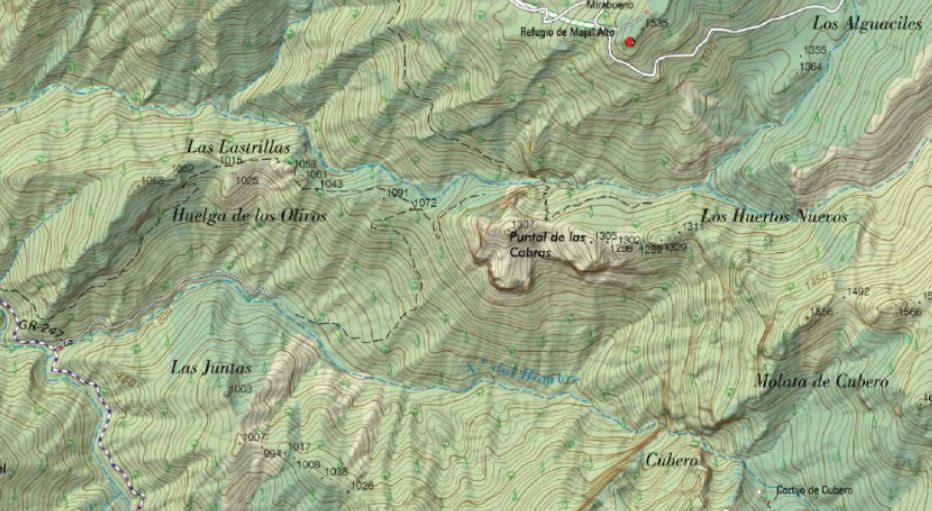 Puntal de las Cabras - Puntal de las Cabras. Mapa