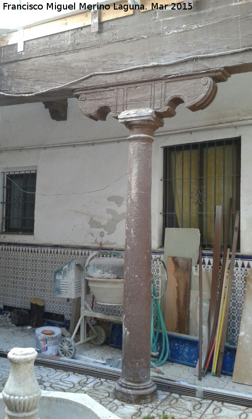 Casa de la Calle Las Palmas n 4 - Casa de la Calle Las Palmas n 4. Columna y zapatas