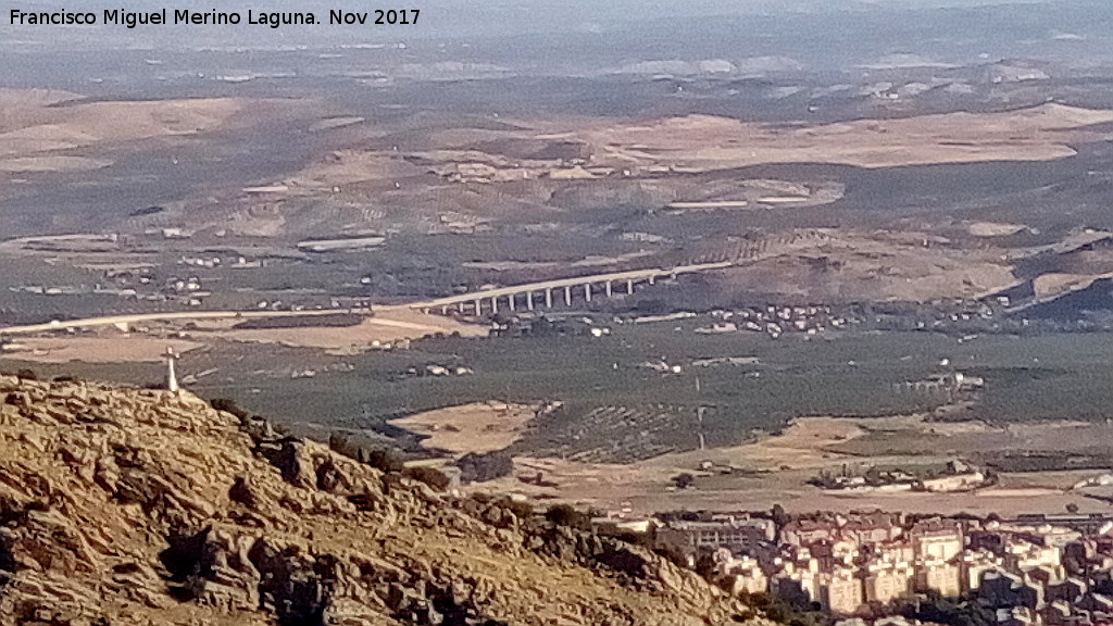 Viaducto del Ro Guadalbulln - Viaducto del Ro Guadalbulln. Desde La Pea