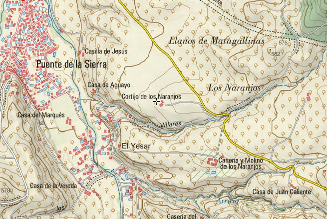 Cortijo de los Naranjos - Cortijo de los Naranjos. Mapa