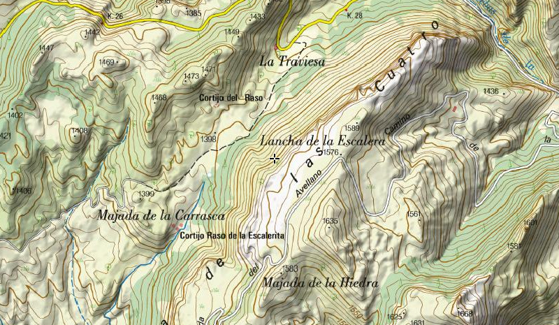 Lancha de la Escalera - Lancha de la Escalera. Mapa