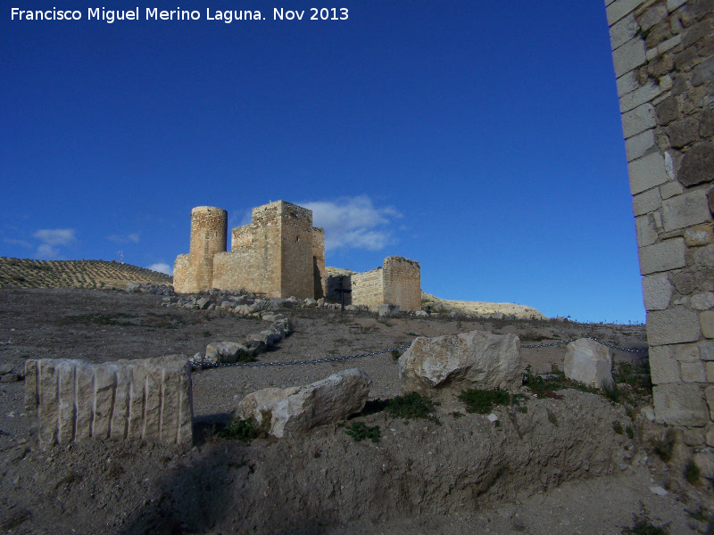 Castillo de La Guardia - Castillo de La Guardia. Alczar desde la puerta