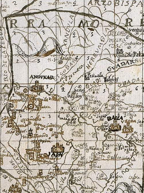 Castillo de Tobaruela - Castillo de Tobaruela. Mapa de 1641