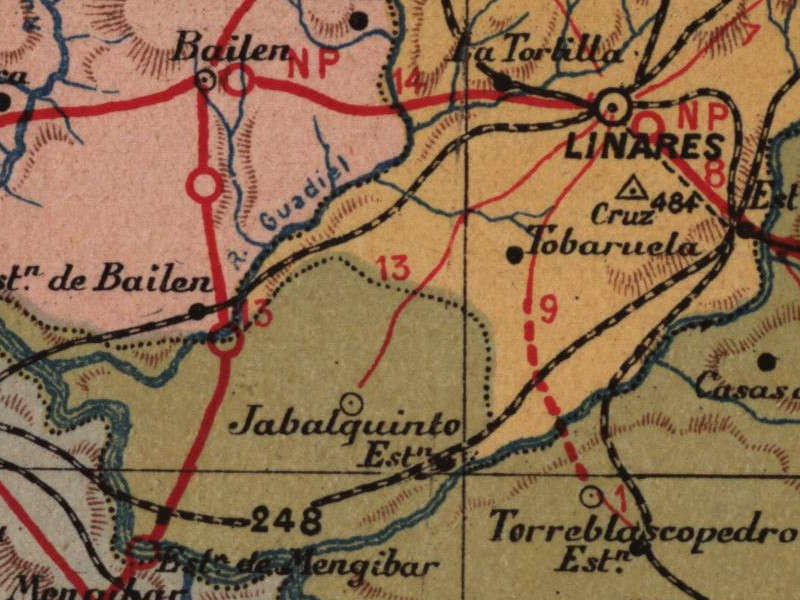 Castillo de Tobaruela - Castillo de Tobaruela. Mapa 1901