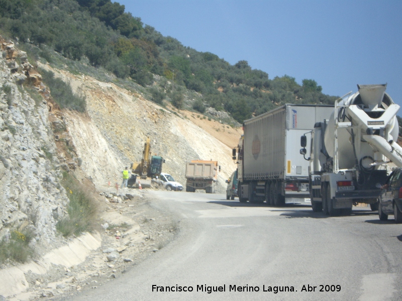 Carretera de Jan - Carretera de Jan. Obras de la nueva carretera