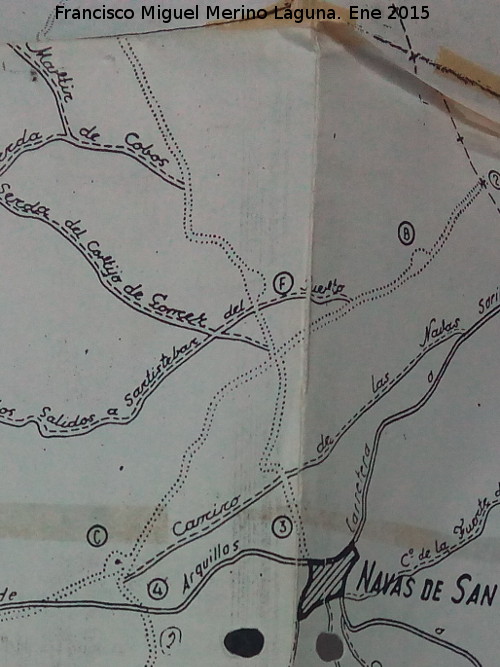 Cordel de Vllora - Cordel de Vllora. Con el nmero 3 en el mapa de 1963