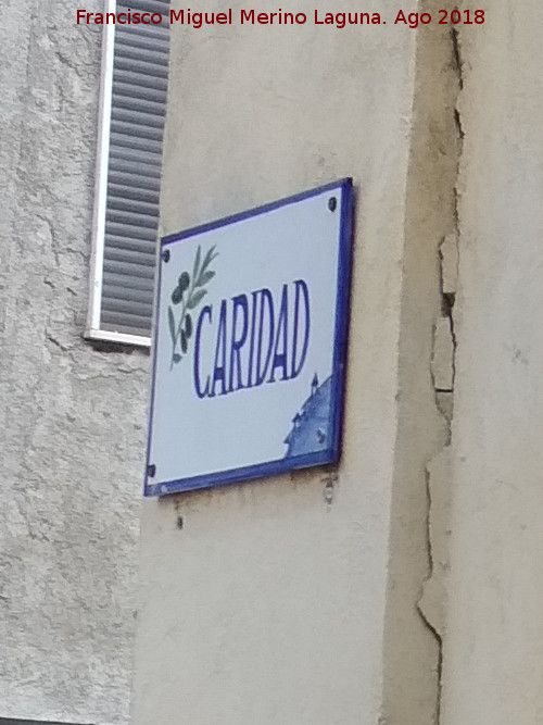 Calle Caridad - Calle Caridad. Placa