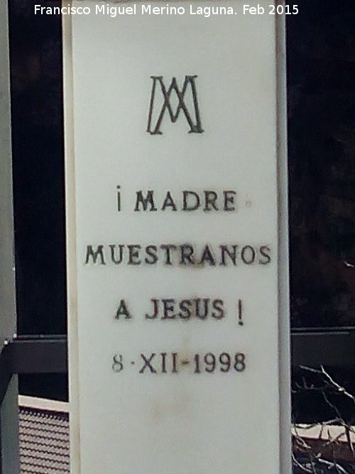 Monumento a Santa Mara - Monumento a Santa Mara. Inscripcin y ao