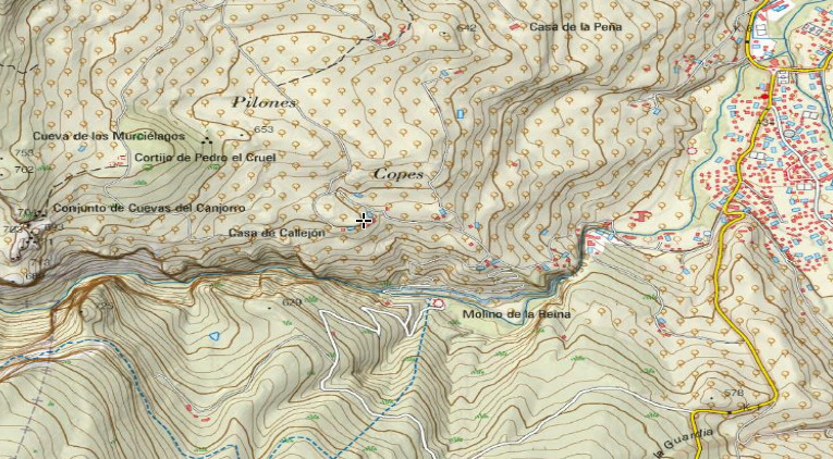 Casera de Callejn - Casera de Callejn. Mapa