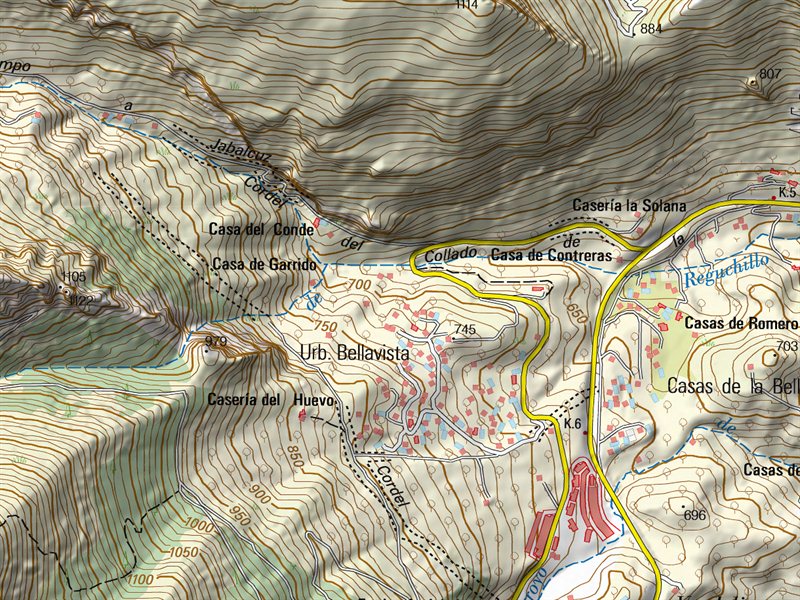 Casera de Garrido - Casera de Garrido. Mapa