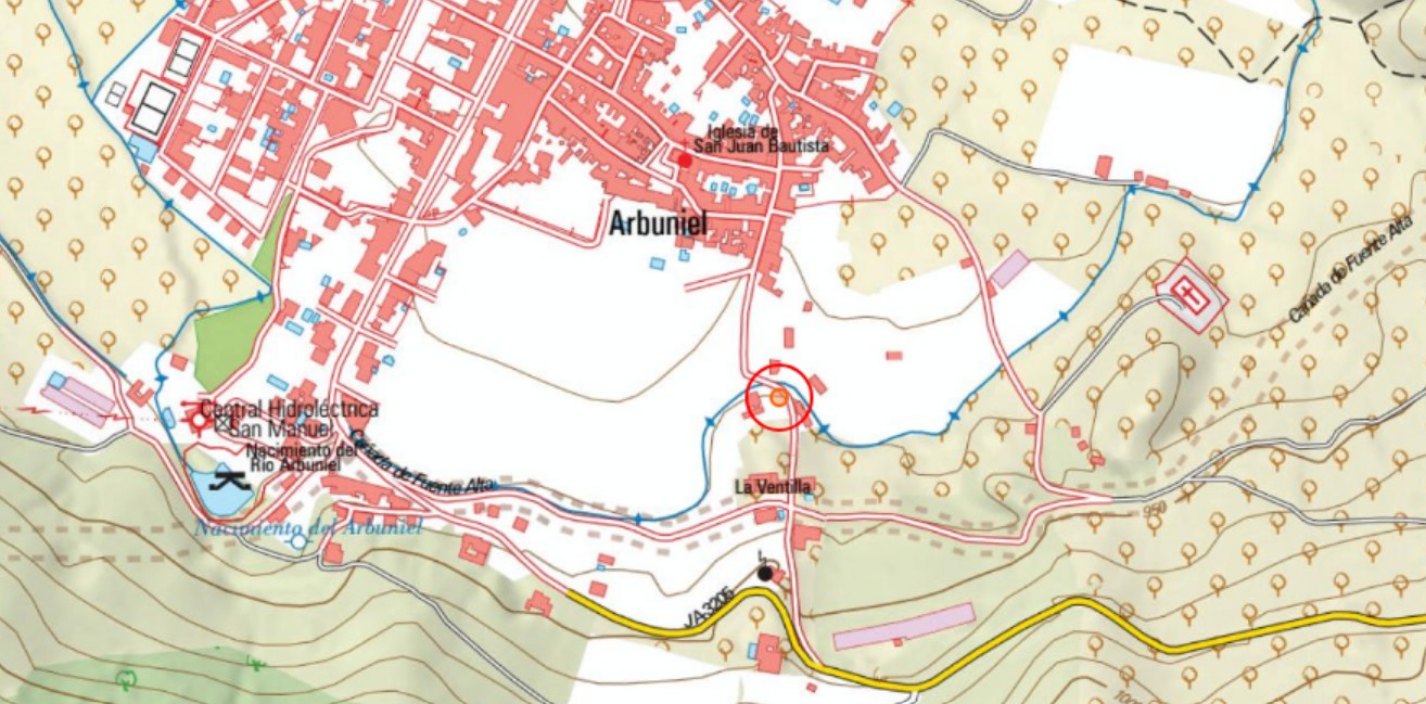 Lavadero de las Eras - Lavadero de las Eras. Mapa