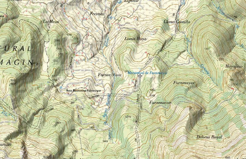 Fuente Nitar - Fuente Nitar. Mapa