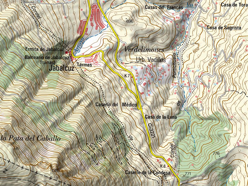 Casera del Mdico - Casera del Mdico. Mapa