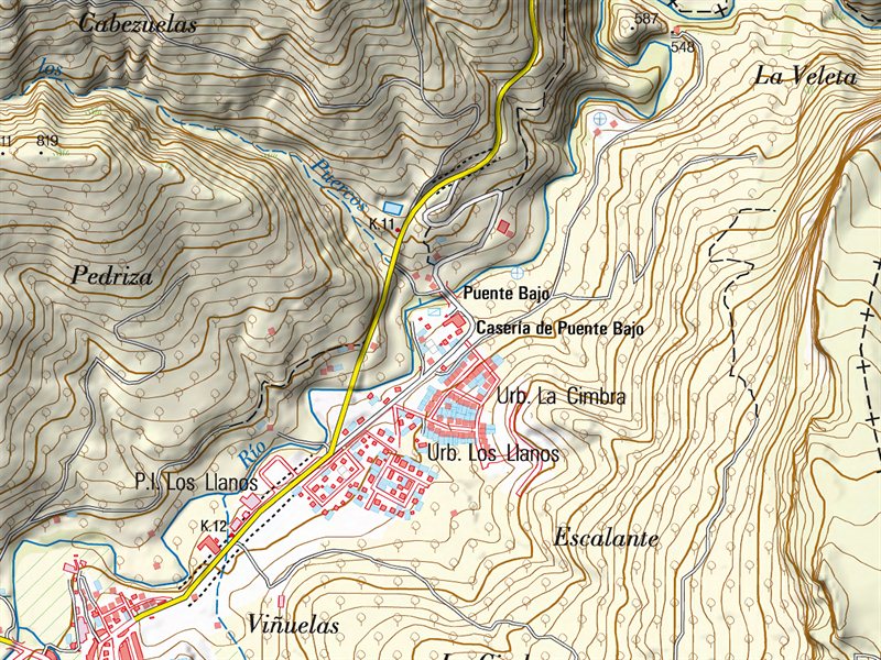 Casera del Puente Bajo - Casera del Puente Bajo. Mapa