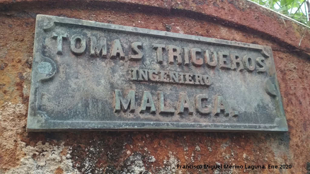 M�laga - M�laga. Placa de prensa. Molino del Moro - Alcaudete