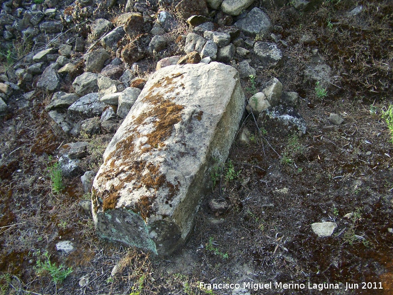 Yacimiento de la Huerta del Comendador - Yacimiento de la Huerta del Comendador. Sillar