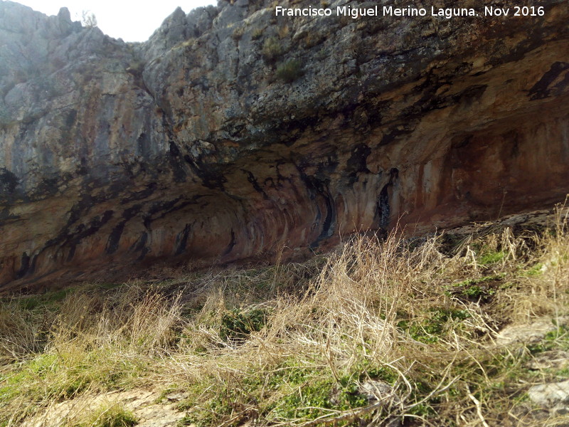 Pinturas rupestres de las Cuevas del Curro Abrigo I - Pinturas rupestres de las Cuevas del Curro Abrigo I. Abrigo