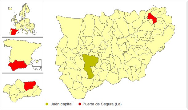 La Puerta de Segura - La Puerta de Segura. Localizacin