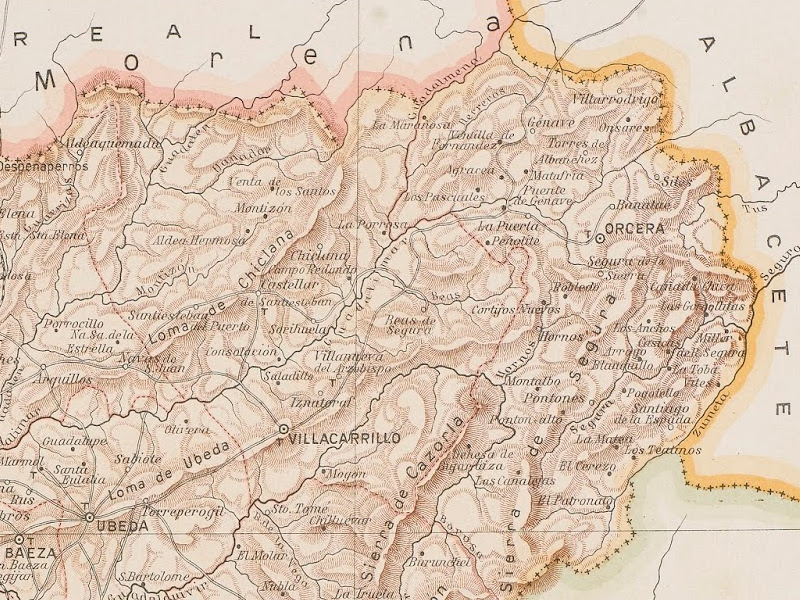 Historia de La Puerta de Segura - Historia de La Puerta de Segura. Mapa 1910