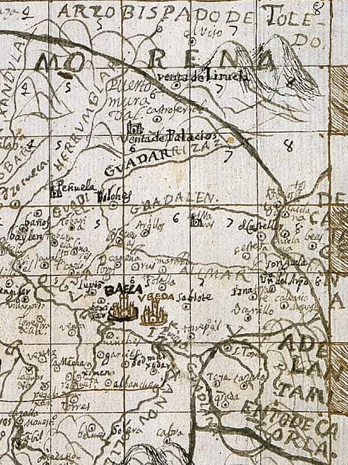 Castillo de Castro Ferral - Castillo de Castro Ferral. Mapa de 1641