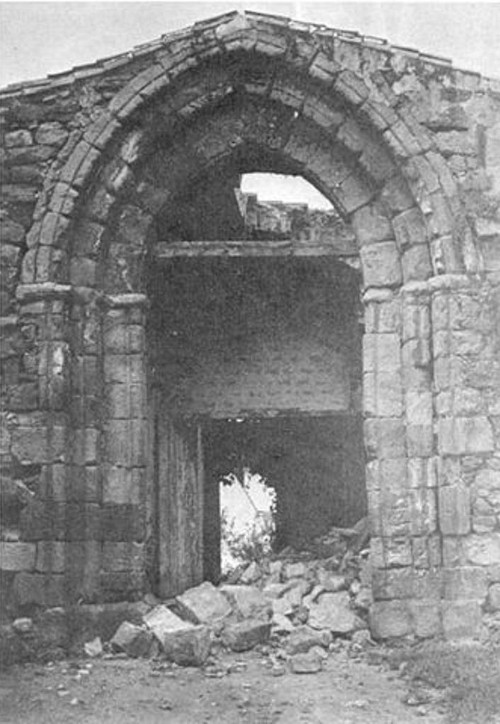 Iglesia de Santa Gertrudis - Iglesia de Santa Gertrudis. Foto antigua. Puerta Sur