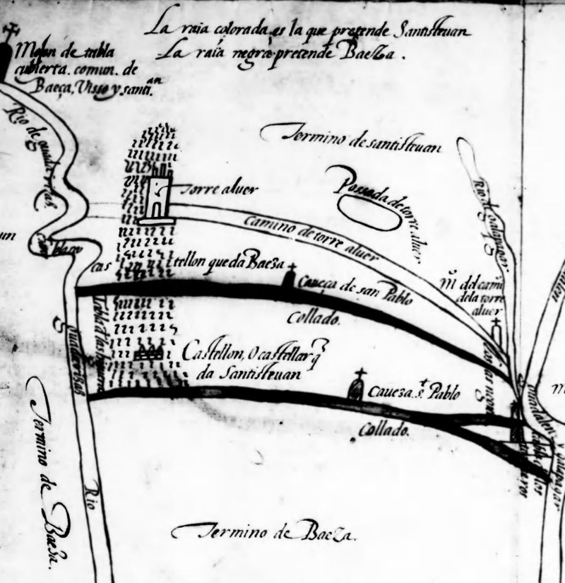 Historia de Santisteban del Puerto - Historia de Santisteban del Puerto. Mapa de 1635