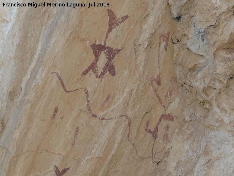 Pinturas rupestres de la Cueva de los Letreros II B - Pinturas rupestres de la Cueva de los Letreros II B. 