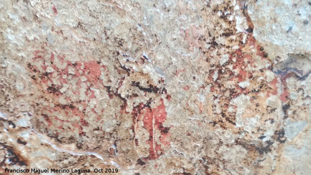 Pinturas rupestres del Abrigo de los Caones III - Pinturas rupestres del Abrigo de los Caones III. Resto de figura