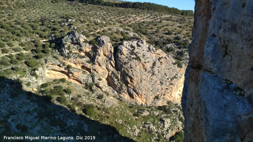 Pinturas rupestres del Abrigo de los Caones III - Pinturas rupestres del Abrigo de los Caones III. Desde las paredes de la Cerradura